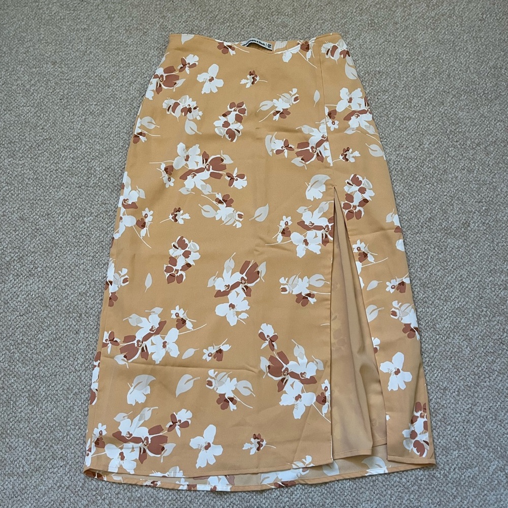 Abercrombie floral midi skirt